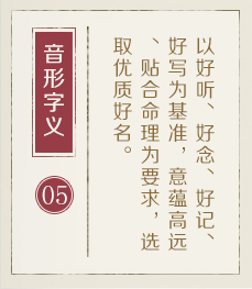 海安起名流程五